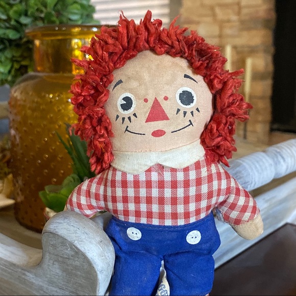 Vintage Raggedy Andy Plush Stuffed Doll Toy - Picture 2 of 15